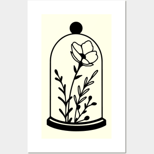 Minimal Flowers Posters and Art